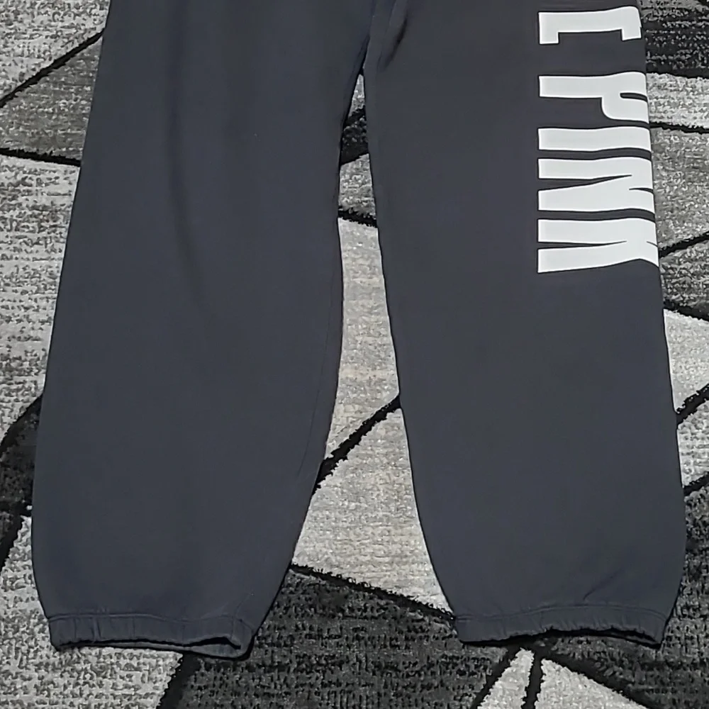 VS PINK 2013 EXTRA OVERSIZED FIT BOYFRIEND LOGO SWEATPANTS JOGGERS